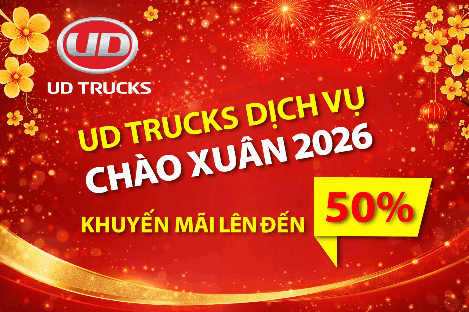 UD TRUCKS DỊCH VỤ KHUYẾN MÃI ĐẦU XUÂN 2026